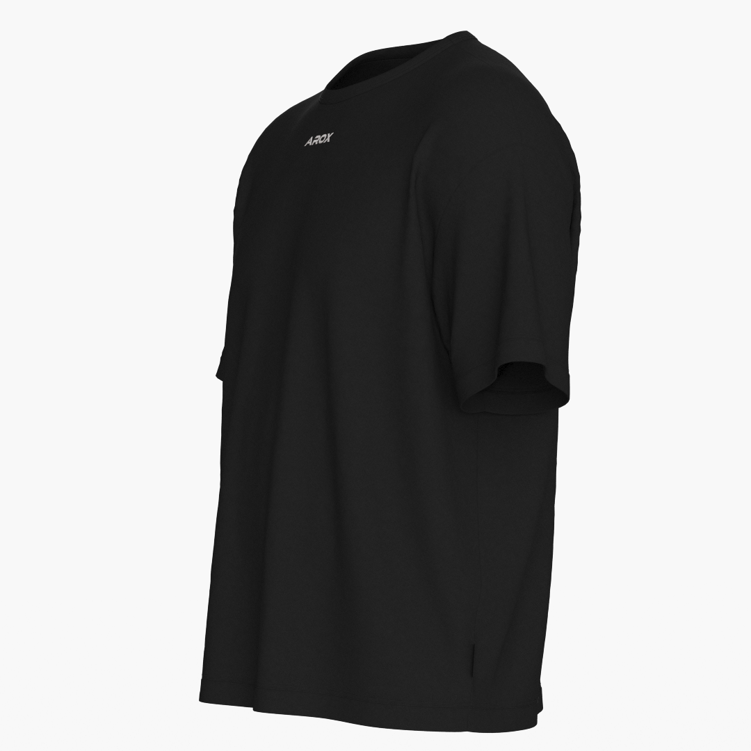 SportsTech Oversized T-Shirt (Schwarz)