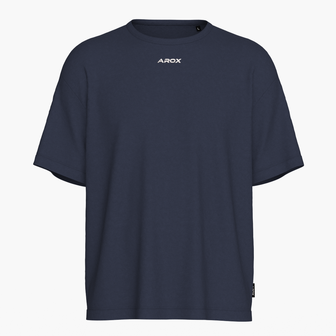 SportsTech Oversized T-Shirt (Navy Blau)