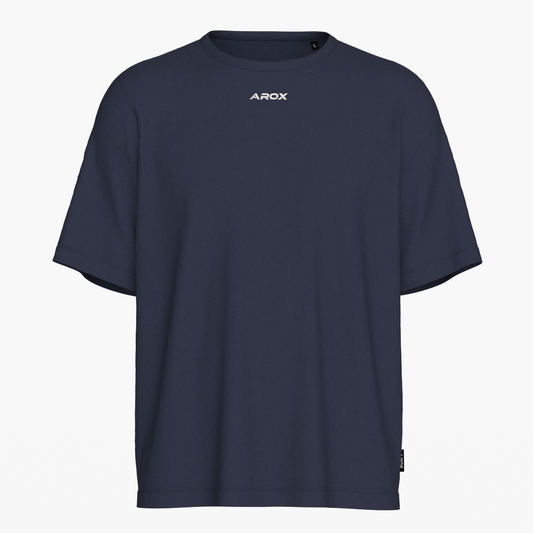 SportsTech Oversized T-Shirt (Navy Blau)