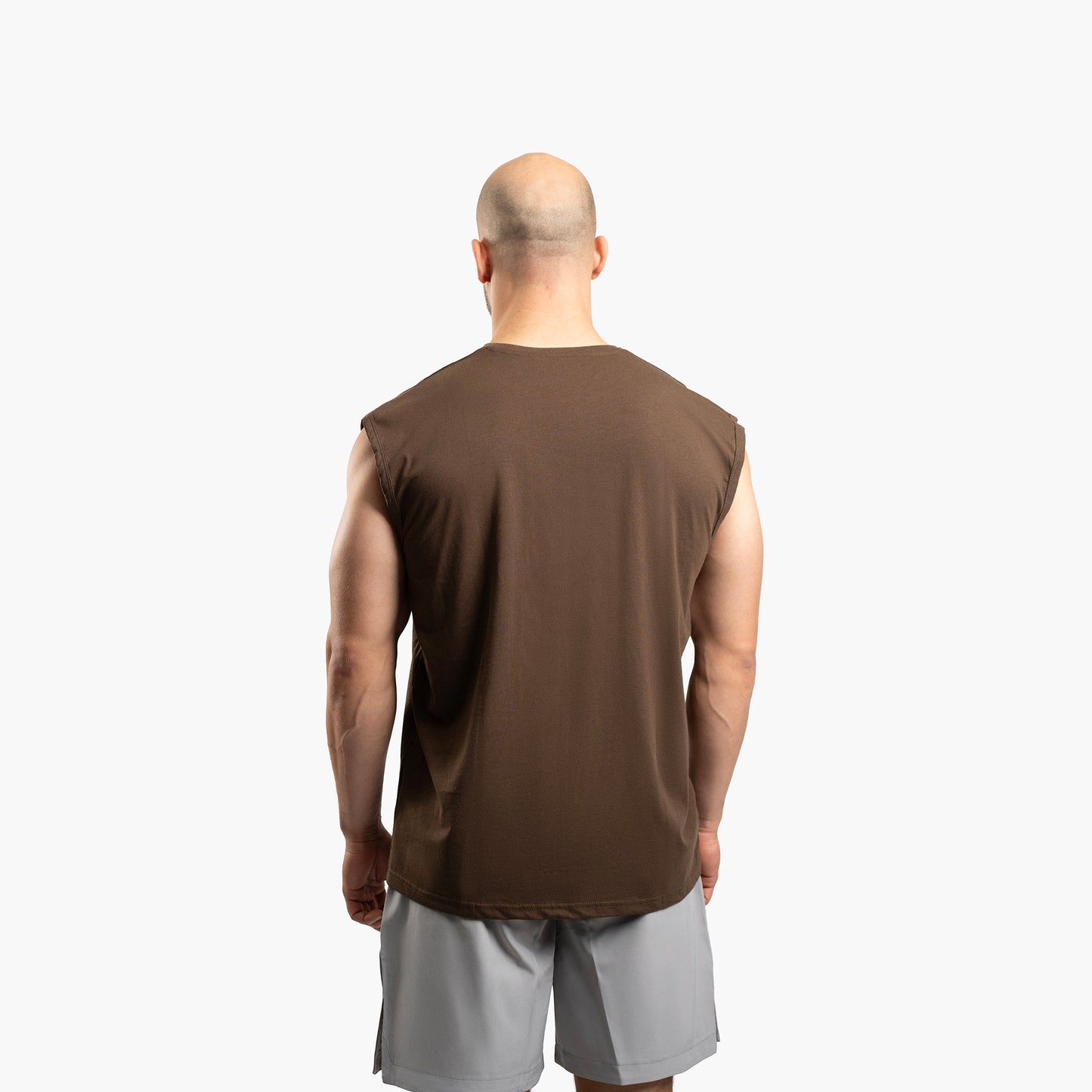 SportsTech Herren Tanktop (Dunkelbraun)