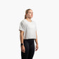 Damen SportsTech Box Crop T-Shirt (Hellgrau)