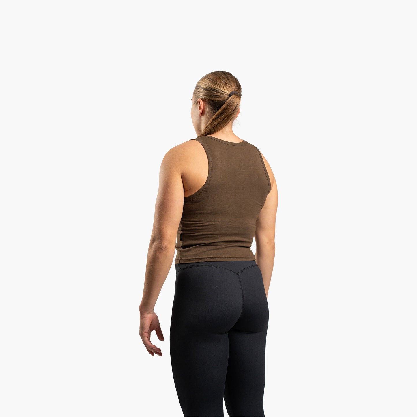 SportsTech Damen Top (Dunkelbraun)