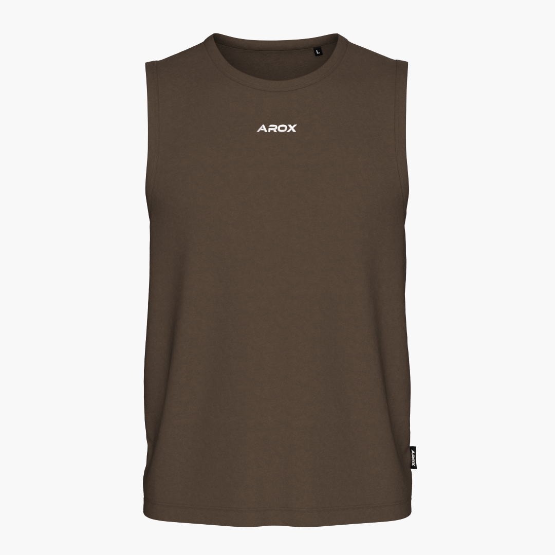 SportsTech Herren Tanktop (Dunkelbraun)