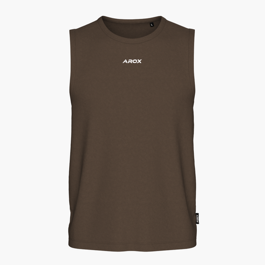 SportsTech Herren Tanktop (Dunkelbraun)